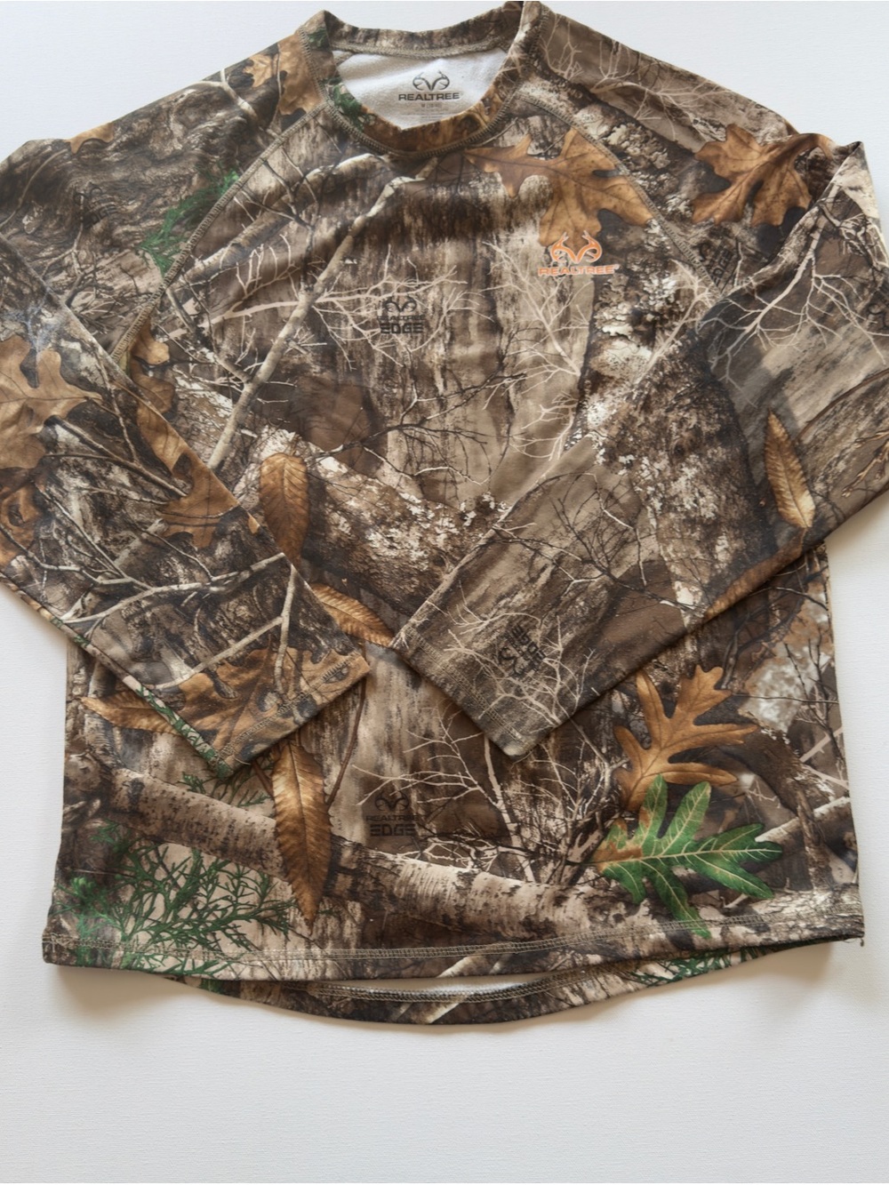 EUC Realtree Men’s Long-Sleeve Camo Shirt Brown/Green Size Medium (M)
